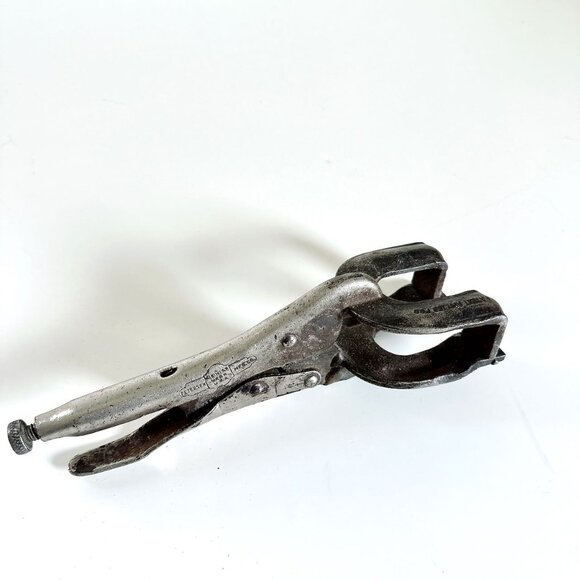 VINTAGE PETERSON MFG VISE GRIP DEWITT NEBRASKA #9 WELDING CLAMP LOCKING - Picture 2 of 11